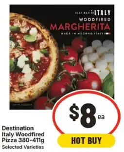 IGA Destination Italy Woodfired Pizza Selected Varieties offer