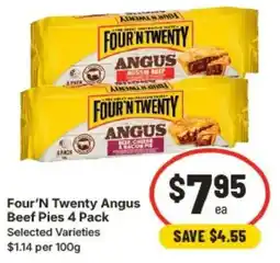 IGA Four'N Twenty Angus Beef Pies offer