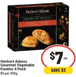 IGA Herbert Adams Gourmet Vegetable Pasties offer