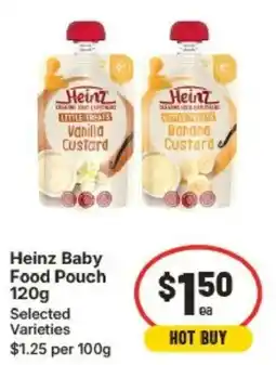 IGA Heinz Baby Food Pouch offer