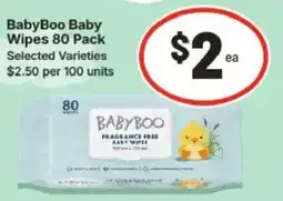 IGA BabyBoo Baby Wipes Selected Varieties offer