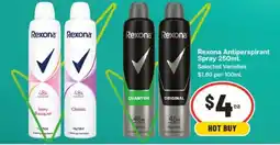 IGA Rexona Antiperspirant Spray offer