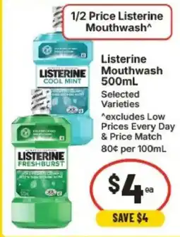 IGA Listerine Mouthwash offer