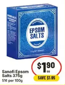 IGA Sanofi Epsom Salts offer