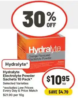IGA Hydralyte Electrolyte Powder Sachets offer