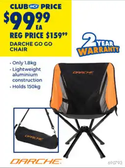 BCF Darche go go chair offer