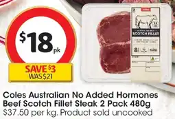 Coles Coles Australian Beef Scotch Fillet Steak offer
