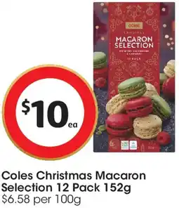 Coles Coles Christmas Macaron offer