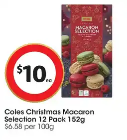 Coles Coles Christmas Macaron Selection offer
