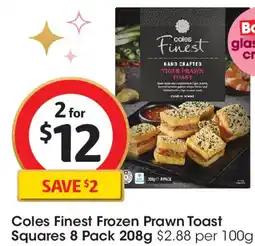 Coles Coles Finest Prawn Toast Squares offer