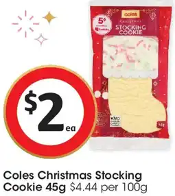 Coles Coles Christmas Stocking Cookie offer