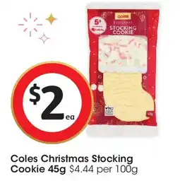 Coles Coles Christmas Stocking Cookie offer