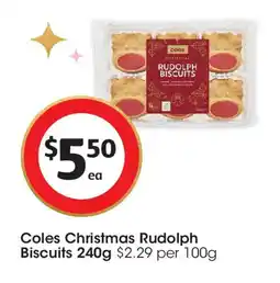 Coles Coles Christmas Rudolph Biscuits offer