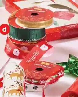 Coles Christmas Fabric Ribbon offer