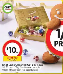Coles Lindt Lindor Assorted Gift Box offer