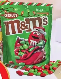Coles M&Ms Christmas Milk Chocolate Red & Green Snack & Share Bag offer
