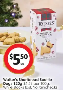 Coles Walker's Shortbread Scottie Dogs offer
