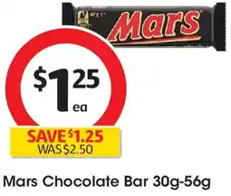 Coles Mars Chocolate Bar offer