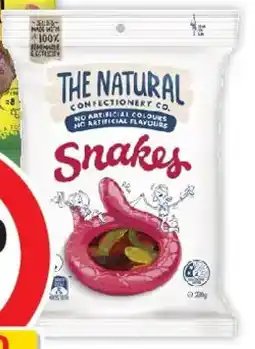 Coles The Natural Confectionery Co. Snakes Lollies offer