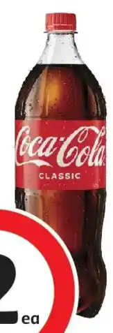Coles Coca-Cola Classic Soft Drink Bottle offer