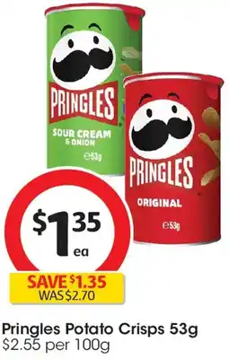 Coles Pringles Potato Crisps offer