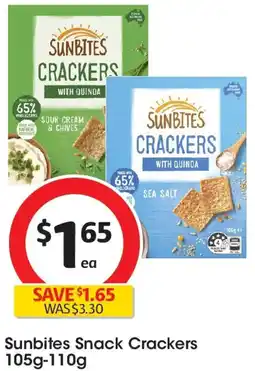 Coles Sunbites Snack Crackers offer