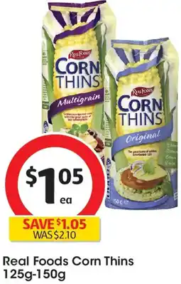 Coles Real Foods Corn Thins offer