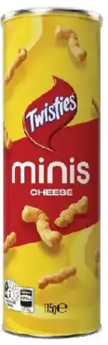Coles Twisties Corn Minis Canister Cheese offer