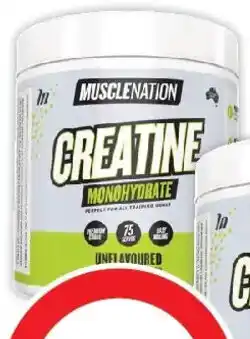 Coles Muscle Nation Creatine Monohydrate Unflavoured offer