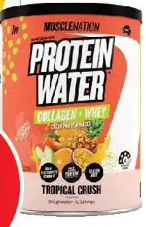 Coles Muscle Nation Protein Water Powder Tropical Crush offer