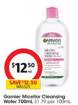 Coles Garnier Micellar Cleansing Water offer