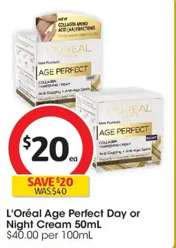 Coles L'Oreal Age Perfect Day Cream offer