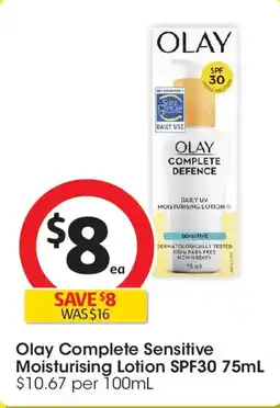 Coles Olay Complete UV Lotion Sensitive offer