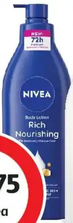 Coles Nivea Rich Nourishing Body Lotion offer
