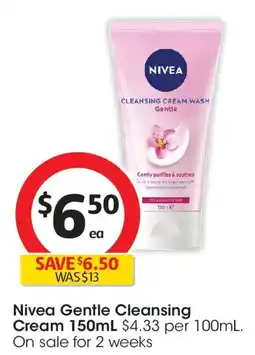 Coles Nivea Daily Essentials Wash Cream Gentle Cleansing offer