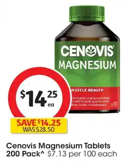 Coles Cenovis Magnesium offer