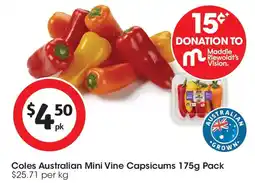 Coles Coles Mini Capsicum offer