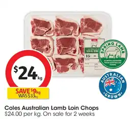 Coles Coles Lamb Loin Chops Bulk offer