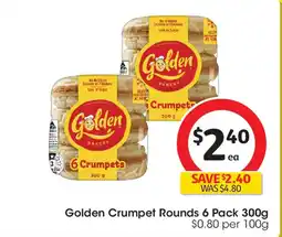 Coles Golden Crumpet Rounds Original offer