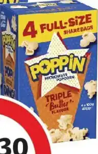 Coles Poppin Triple Butter Microwave Popcorn offer