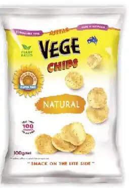 Coles Vege Chips Natural offer