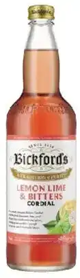 Coles Bickford's Lemon Lime & Bitters Cordial offer