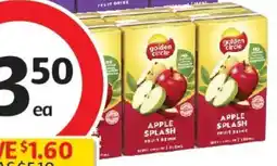 Coles Golden Circle Apple Splash Fruit Drink Lunch Box Multipack Poppers offer