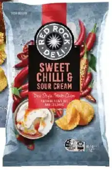Coles Red Rock Deli Potato Chips Sweet Chilli And Sour Cream offer