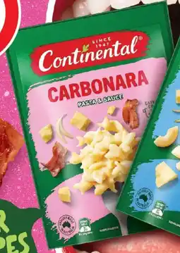 Coles Continental Pasta & Sauce Bacon Carbonara offer