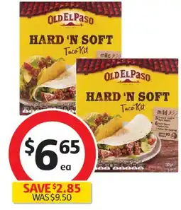 Coles Old El Paso Hard N Soft Taco Kit Mexican Style offer