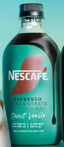 Coles Nescafe Espresso Coffee Concentrate Vanilla offer