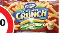 Coles Birds Eye Golden Crunch Thin & Crispy Chips offer