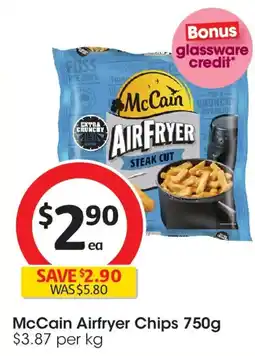 Coles McCain Airfryer Steak Cut Chips offer