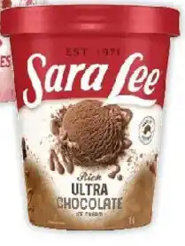 Coles Sara Lee Classic Ultra Chocolate Ice Cream offer